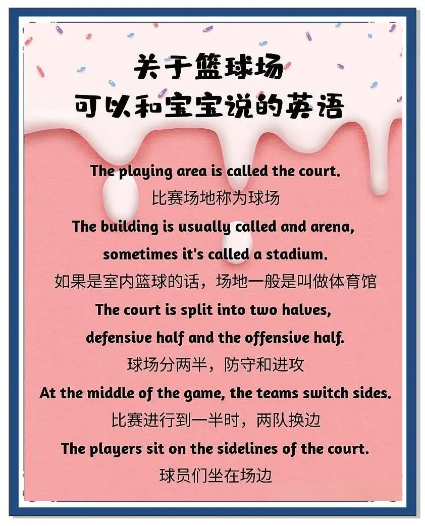 篮球训练常用英语口语